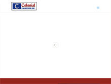 Tablet Screenshot of colonialengineering.com